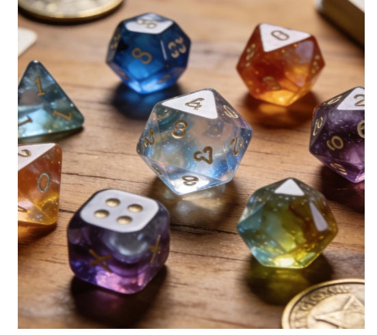 Custom Resin Dice Set – Made Just for You