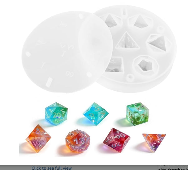 Custom Resin Dice Set – Made Just for You