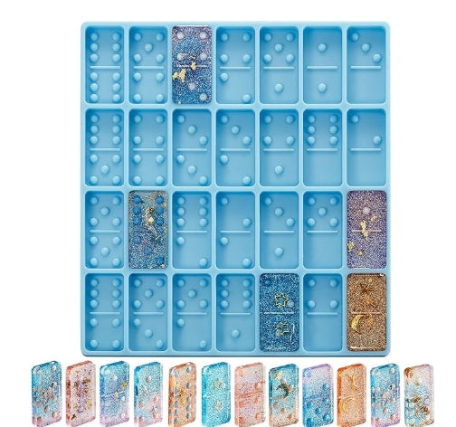 Custom Resin Domino Set – Personalized Colors & Style