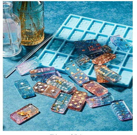 Custom Resin Domino Set – Personalized Colors & Style