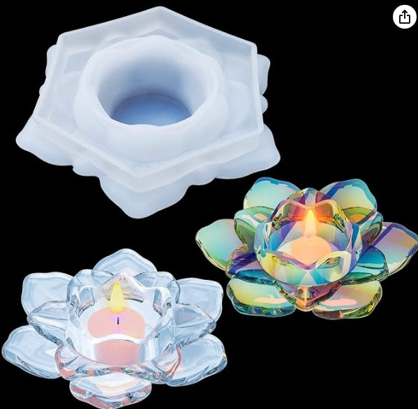 Custom Resin Candle Holder – Your Colors, Your Style