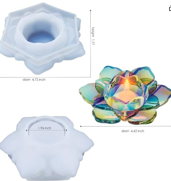 Custom Resin Candle Holder – Your Colors, Your Style