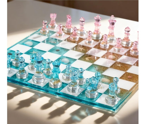 Custom Resin Chess Set – Handmade & Fully Personalized