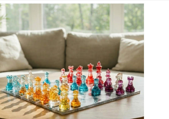 Custom Resin Chess Set – Handmade & Fully Personalized